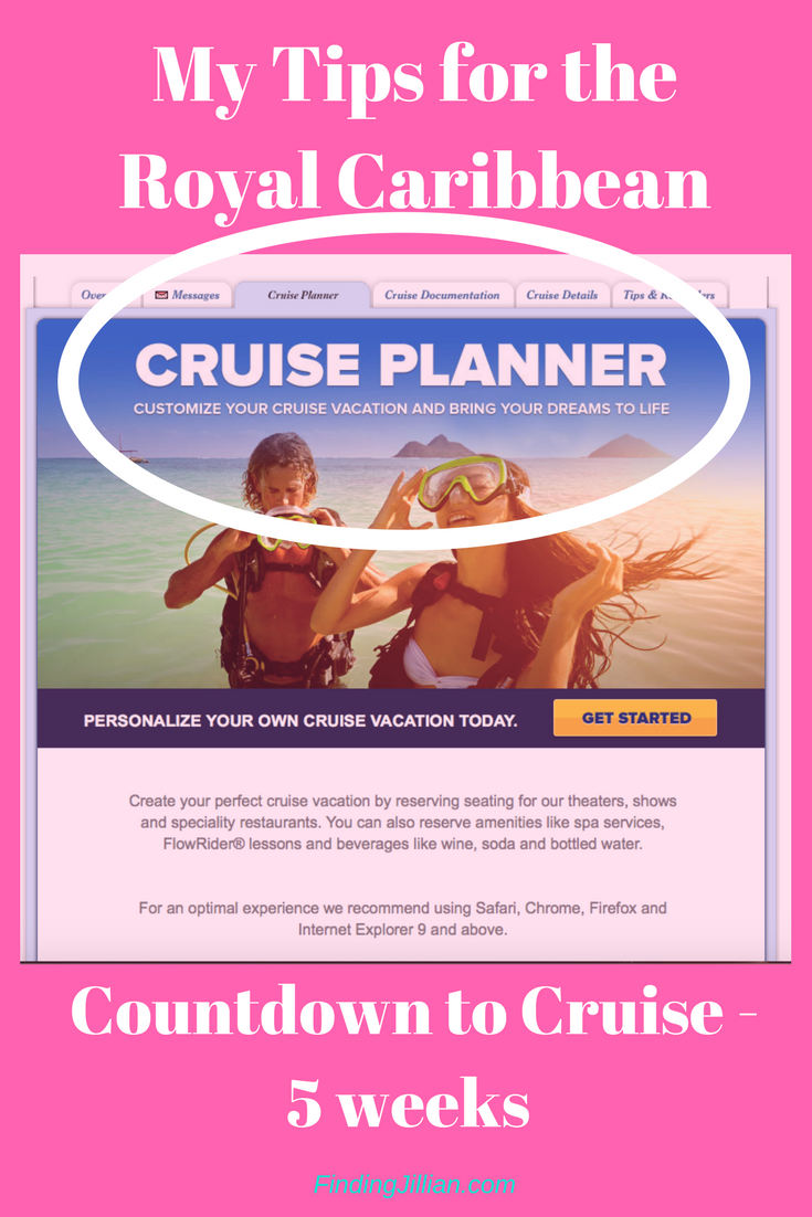 royal caribbean cruise planner help