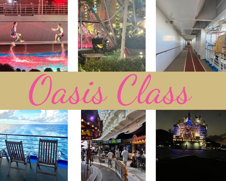 6 image collage of Oasis Class - Which Royal Caribbean Ship is Best for Your Cruise Vacation
