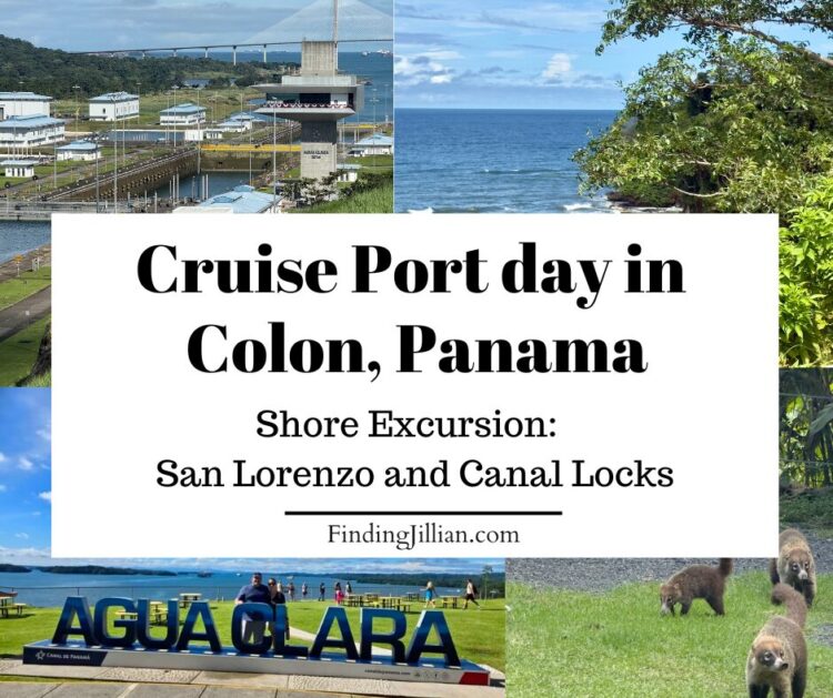 blog feature image collage for Cruise port day in colon, panama - Shore excursion San Lorenzo and Canal Locks