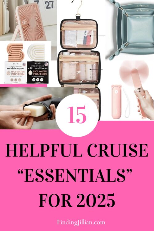 Pinterest PIN for 15 helpful cruise essentials