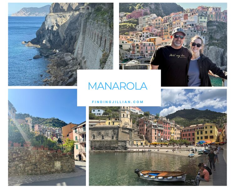 image collage for Manarola - Cinque Terre -DIY cruise excursion to Cinque Terre
