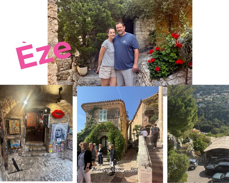 collage images from Eze, France