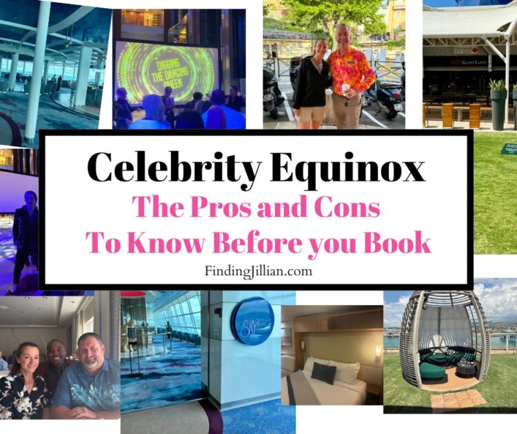 collage image, feature blog post image for Celebrity Equinox Review The Pros and Cons to Know before you book