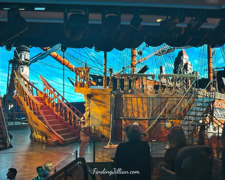 image of stage set of Meridian on Star Princess