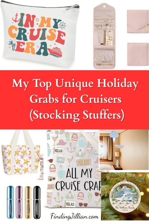 collage image with stocking stuffer idea for cruisers